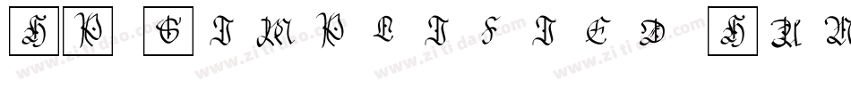 HP Simplified Hans L字体转换